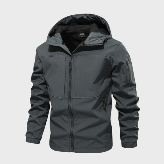 Giacca softshell da uomo impermeabile e antivento, dal design urbano
