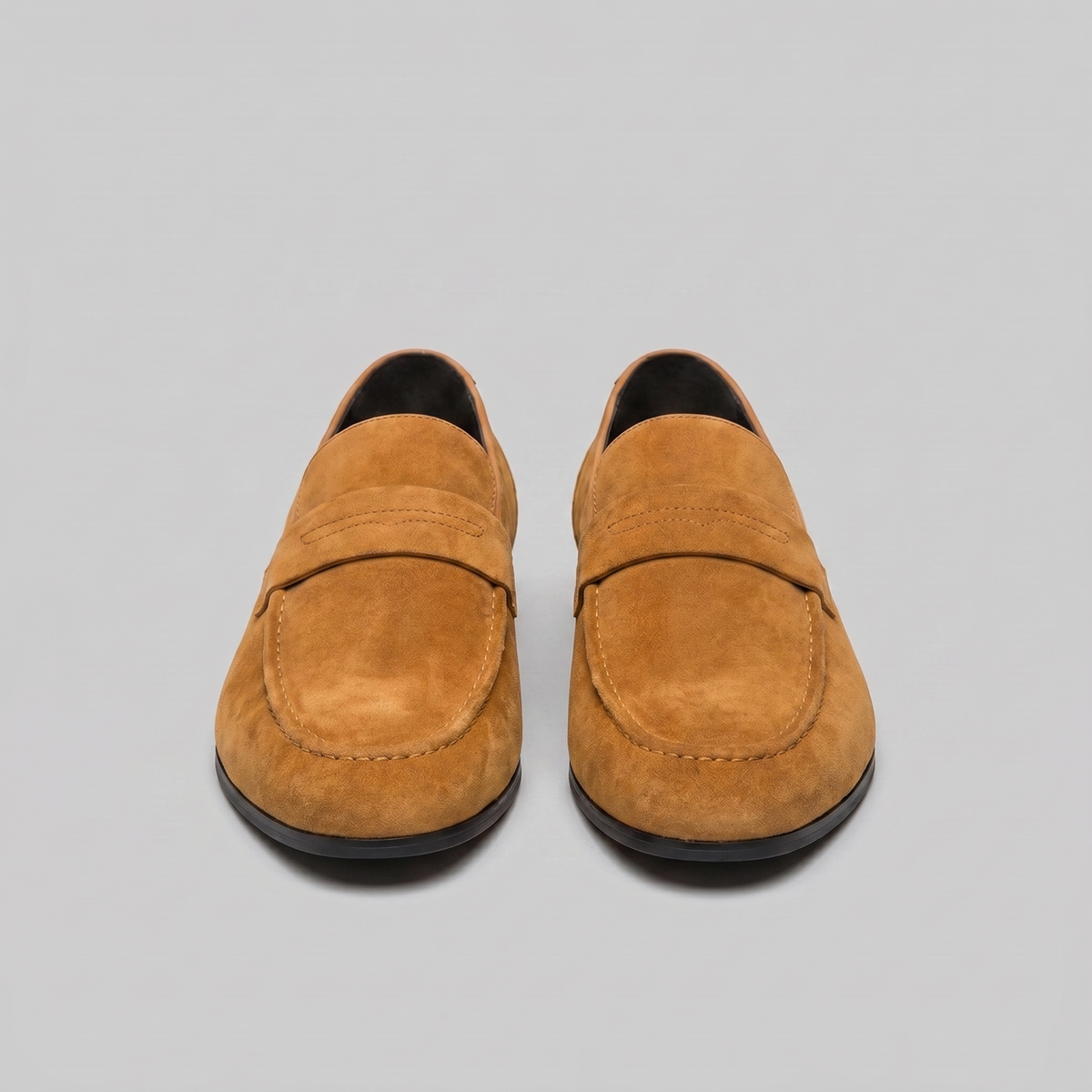 Mocassins homme daim penny smart casual bureau tendance