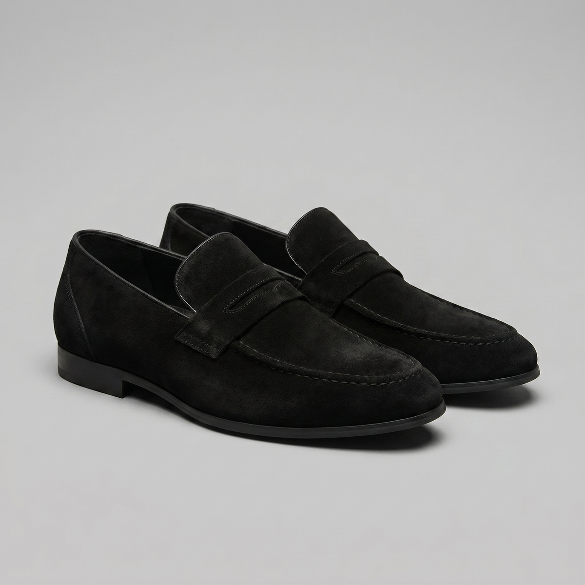 Mocassins homme daim penny smart casual bureau tendance