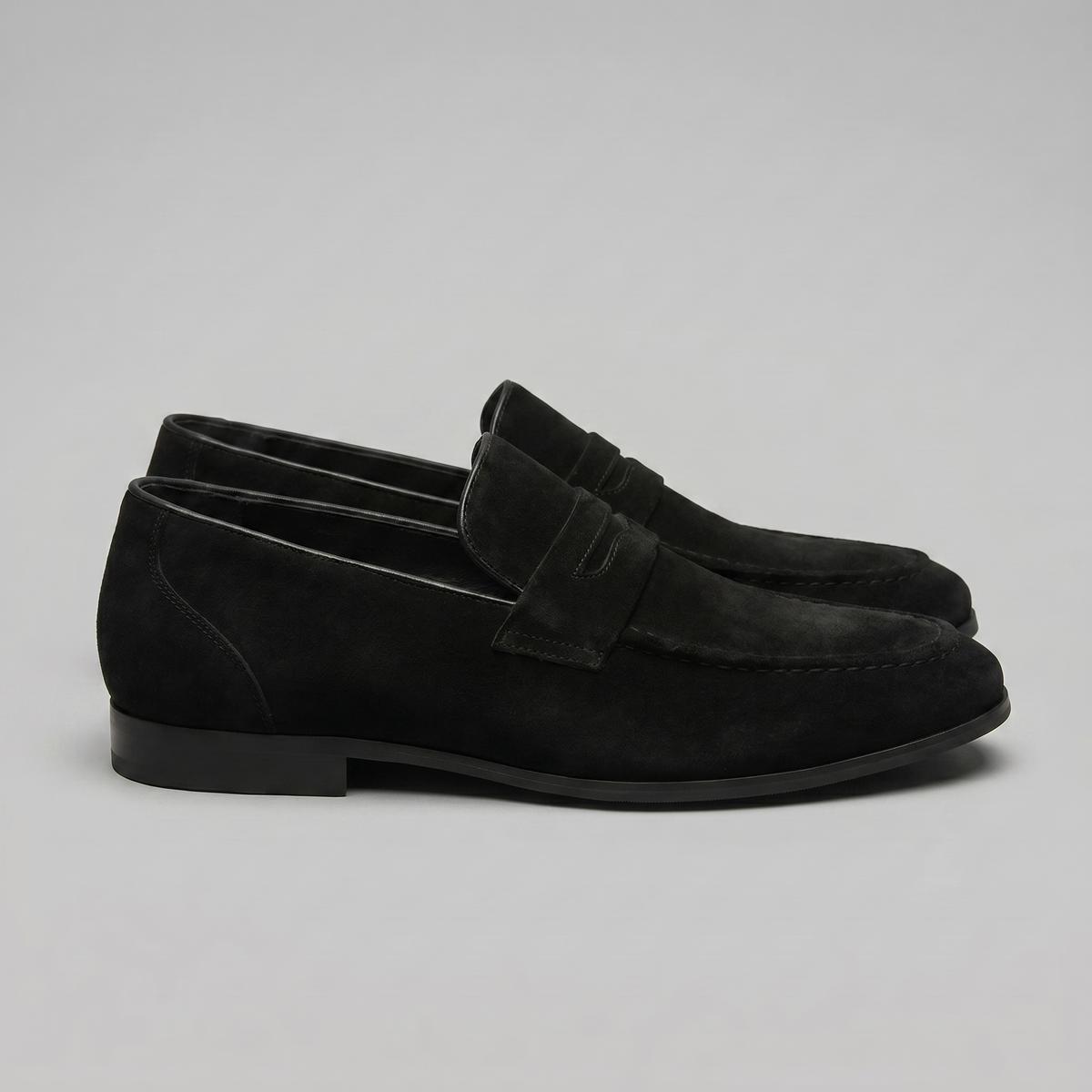 Mocassins homme daim penny smart casual bureau tendance