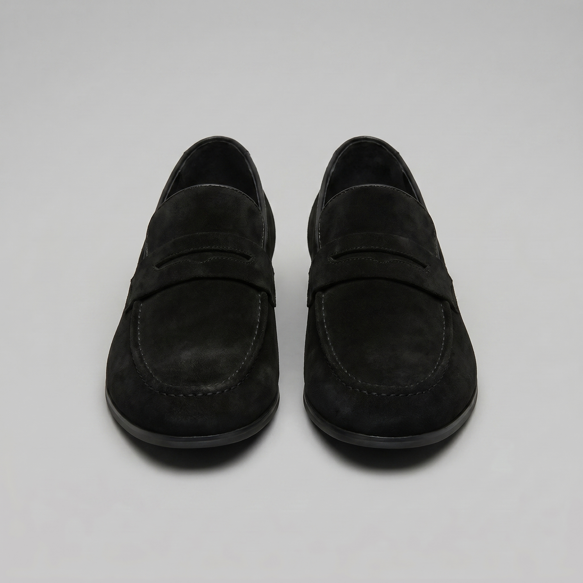 Mocassins homme daim penny smart casual bureau tendance
