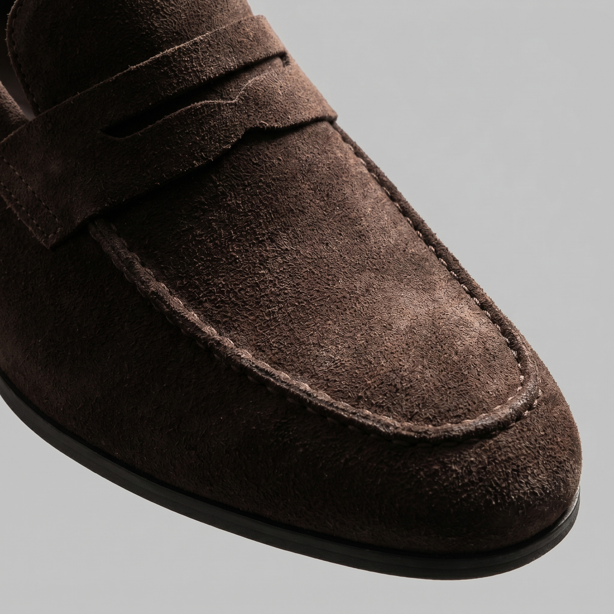 Mocassins homme daim penny smart casual bureau tendance