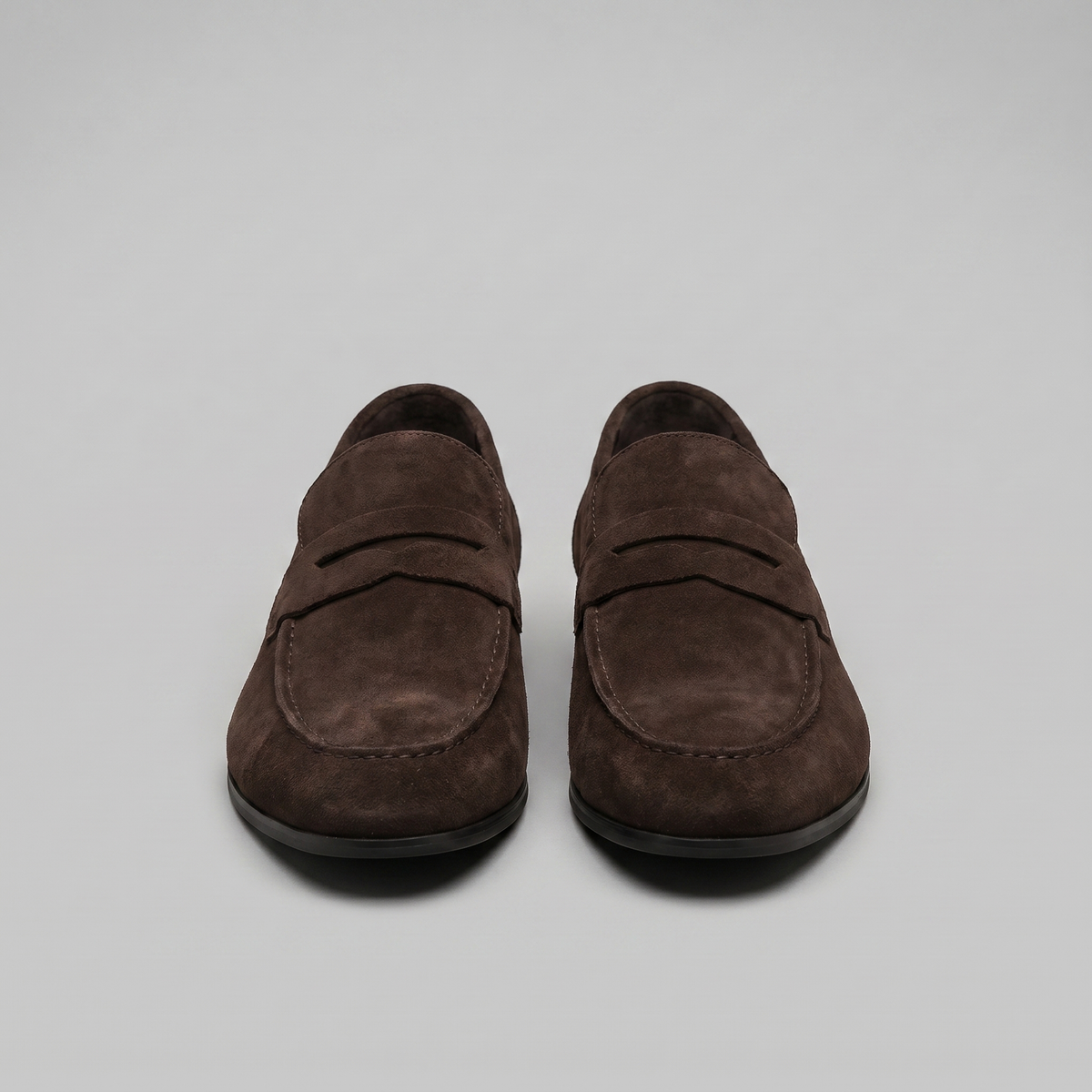 Mocassins homme daim penny smart casual bureau tendance