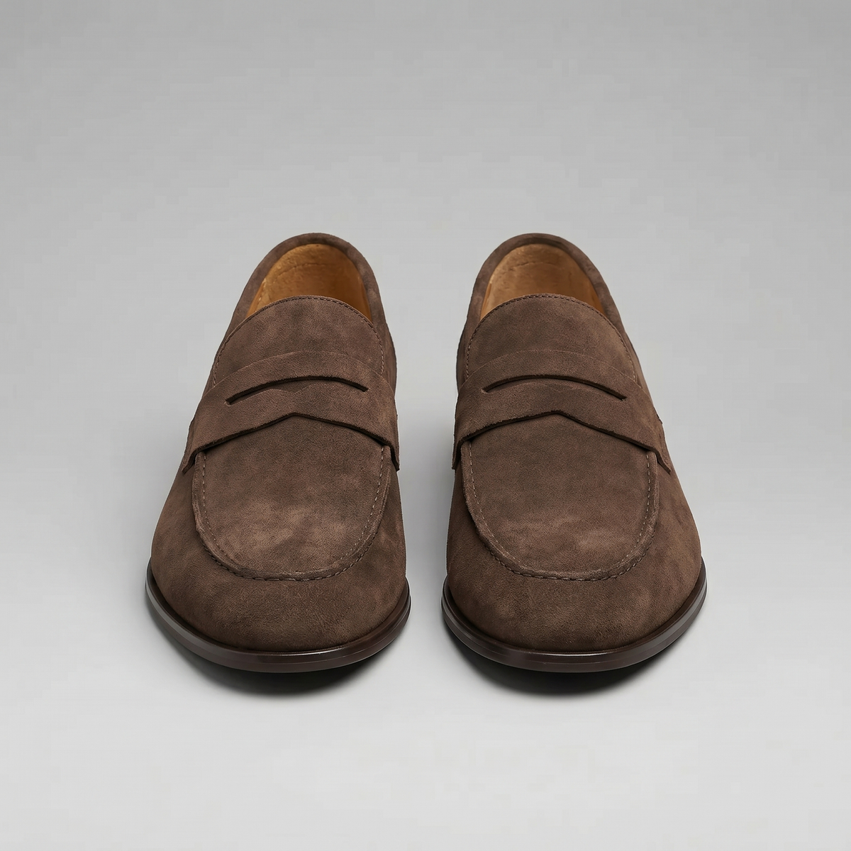 Mocassins homme daim penny smart casual bureau tendance