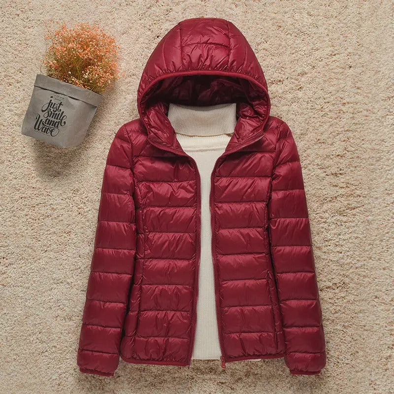 Piumino leggero da donna con isolamento termico, per l’inverno