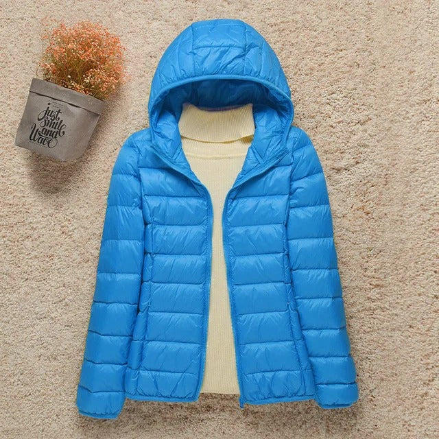 Piumino leggero da donna con isolamento termico, per l’inverno