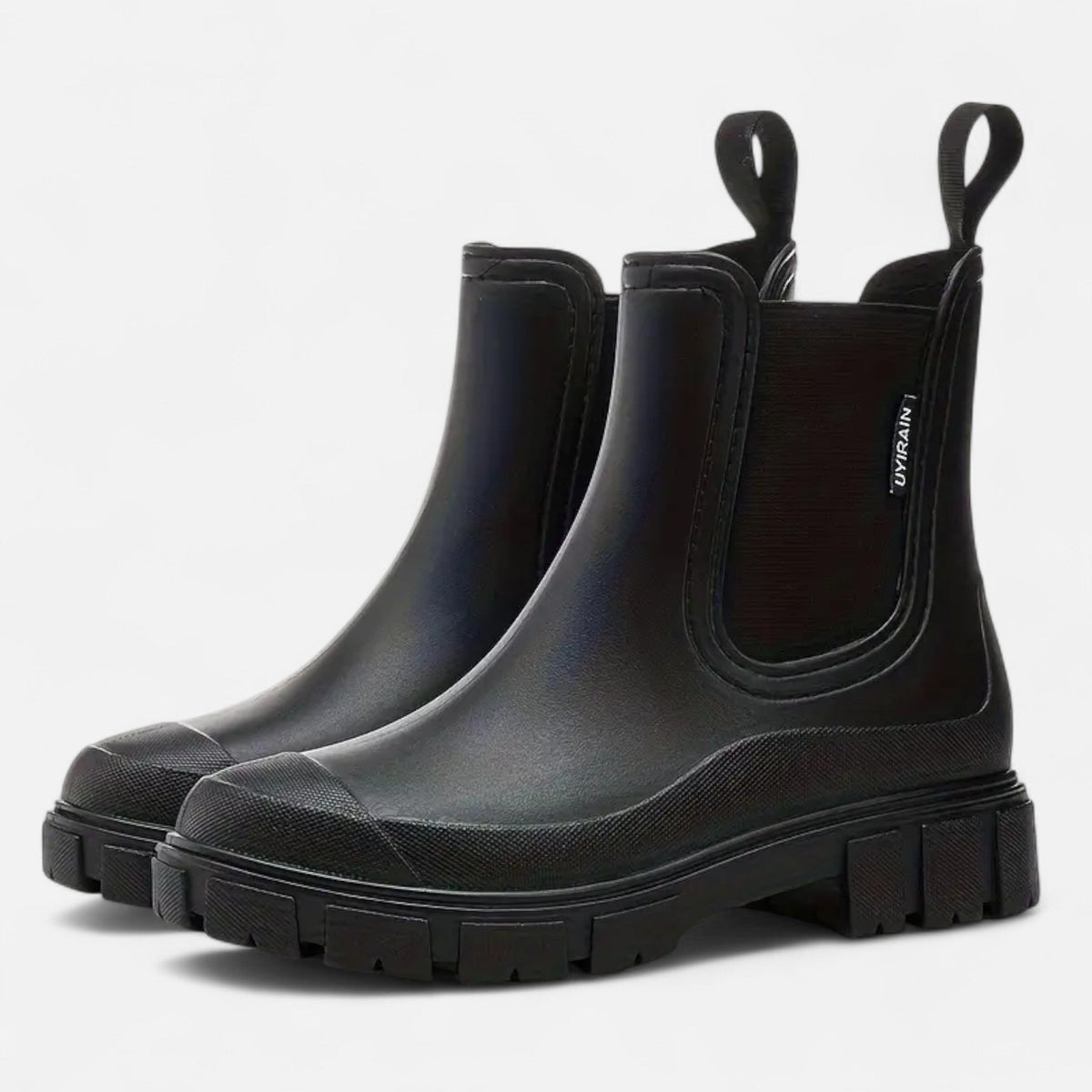 Botas de lluvia impermeables para mujer, elegancia clásica e intemporal