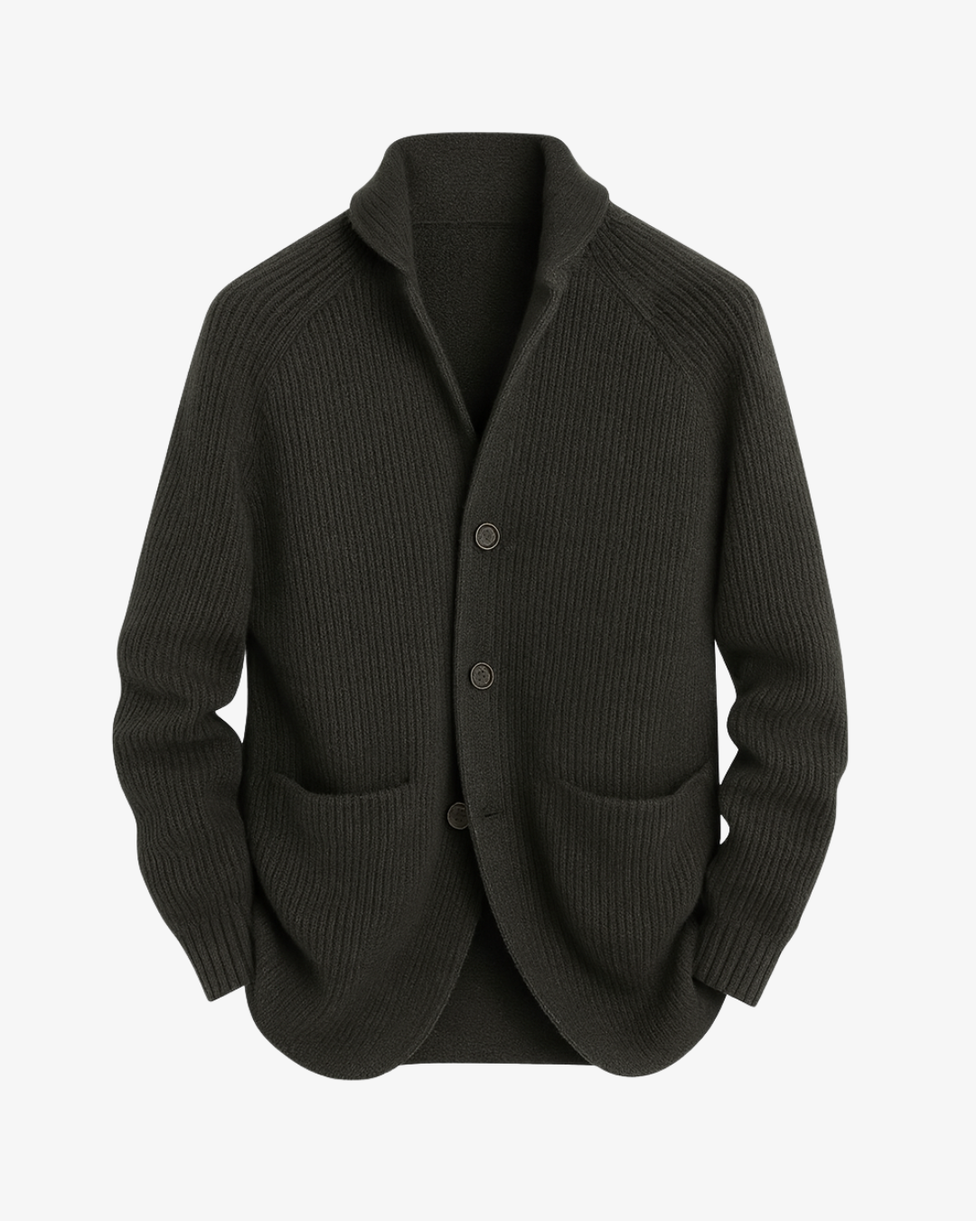 Cardigan homme boutonné maille structurée tailleur soigné