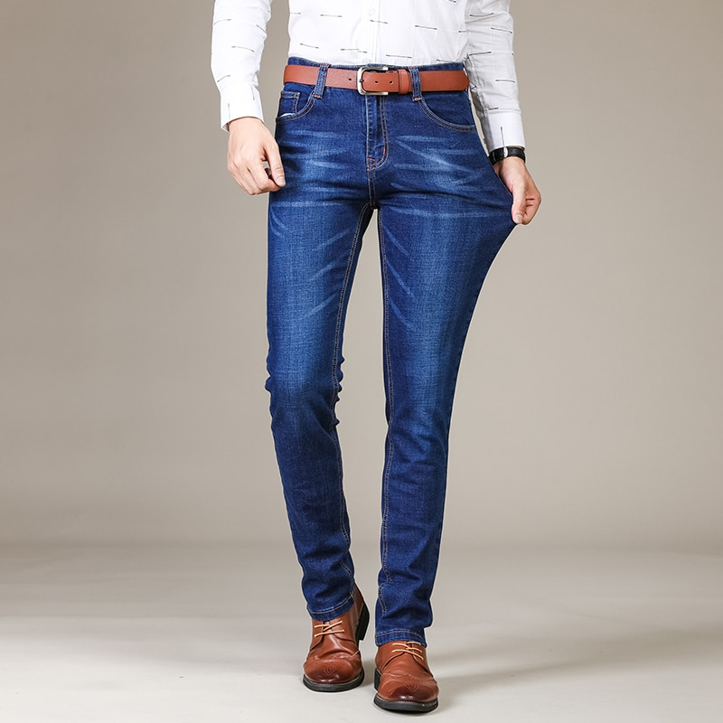 Jean Coupe Cintrée Denim Extensible pour Homme