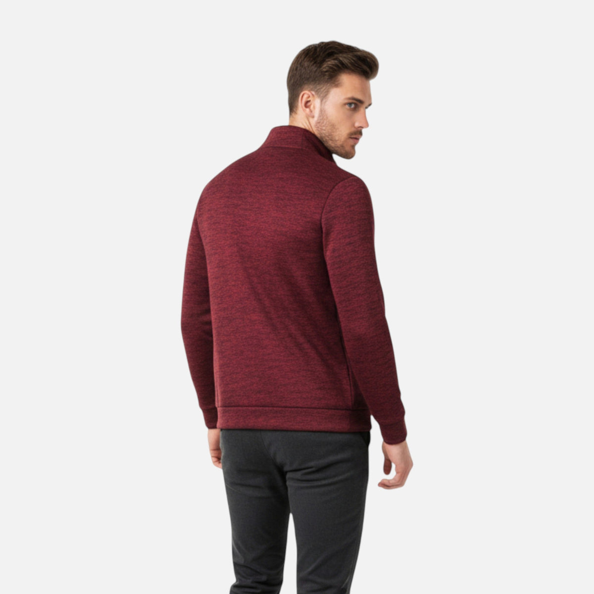 Cardigan zippé homme maille fine polyvalent automne hiver
