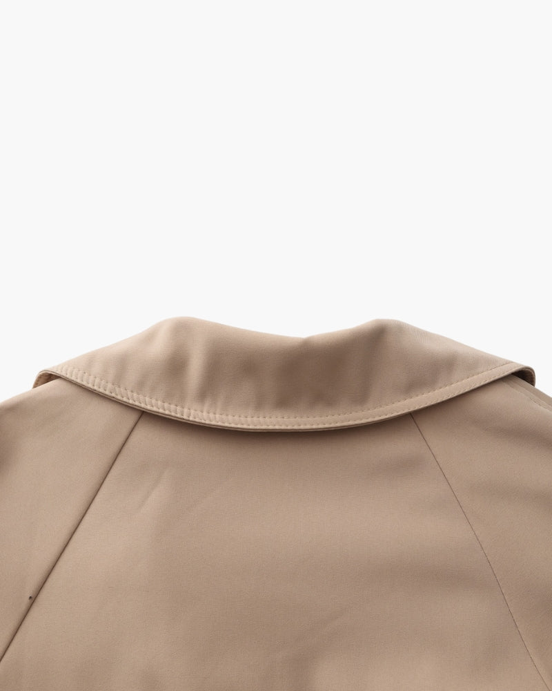 Trench-Coat Larges Revers Ceinture Amovible pour Femme