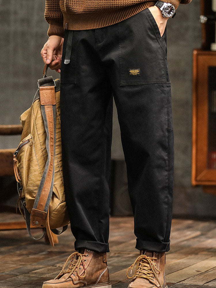 Pantalon cargo homme coton stretch utilitaire coupe modern