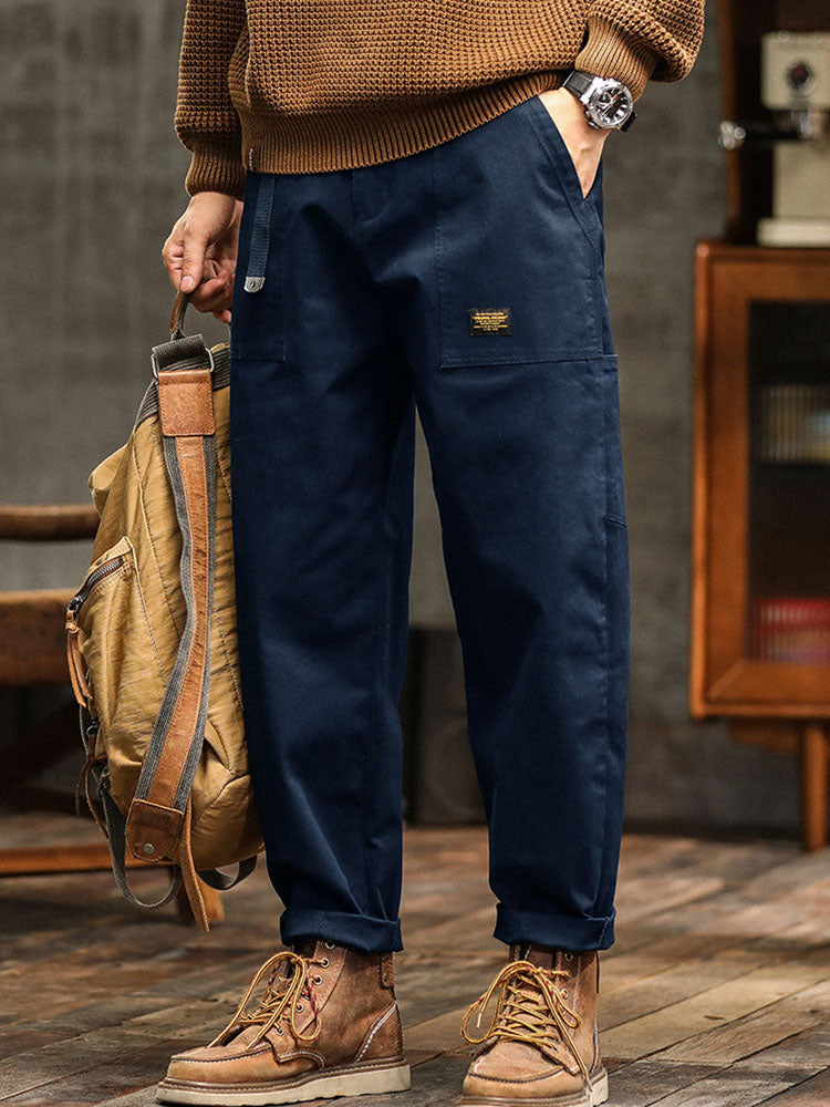 Pantalon cargo homme coton stretch utilitaire coupe modern