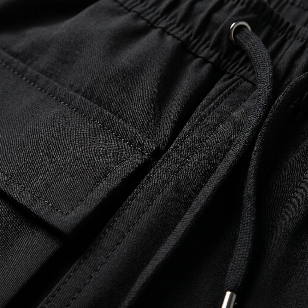 Pantalon Cargo en Coton Taille à Cordon pour Femme