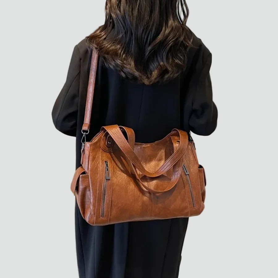 Grand sac femme similicuir bandoulière quotidien bureau voyage