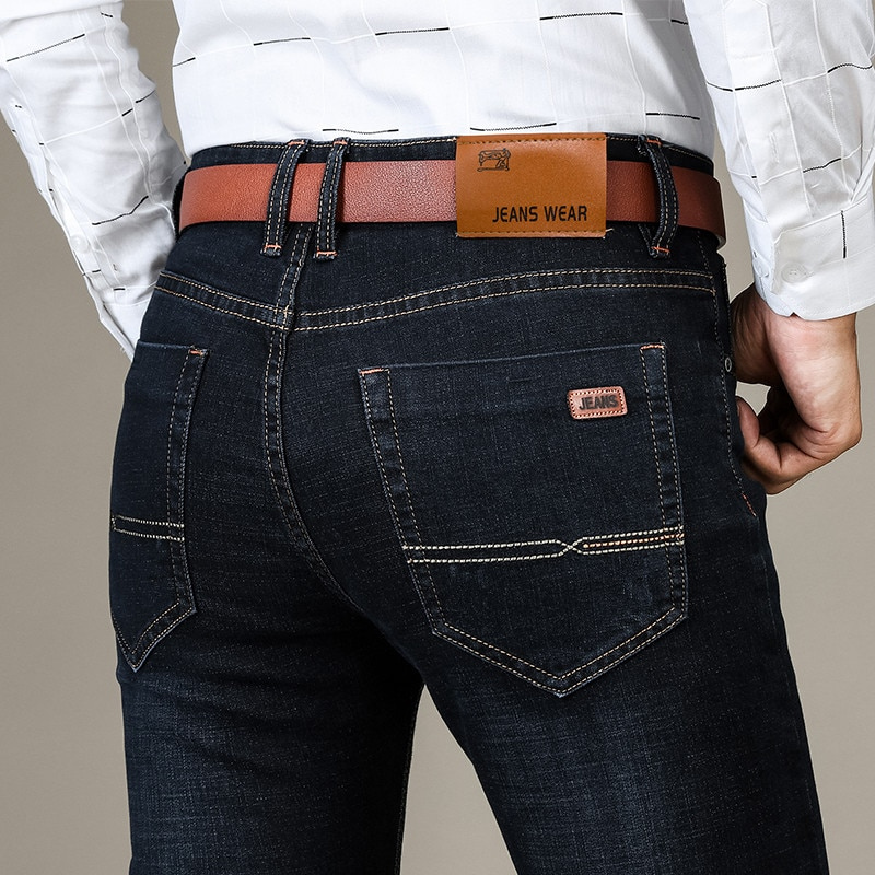 Jean Coupe Cintrée Denim Extensible pour Homme