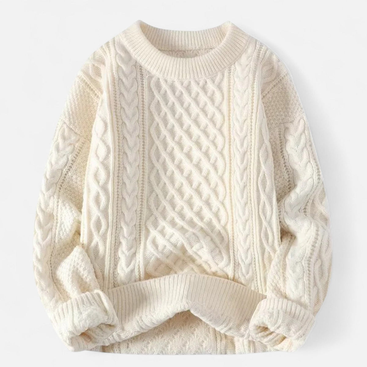 Pull homme laine premium col rond coupe classique élégant