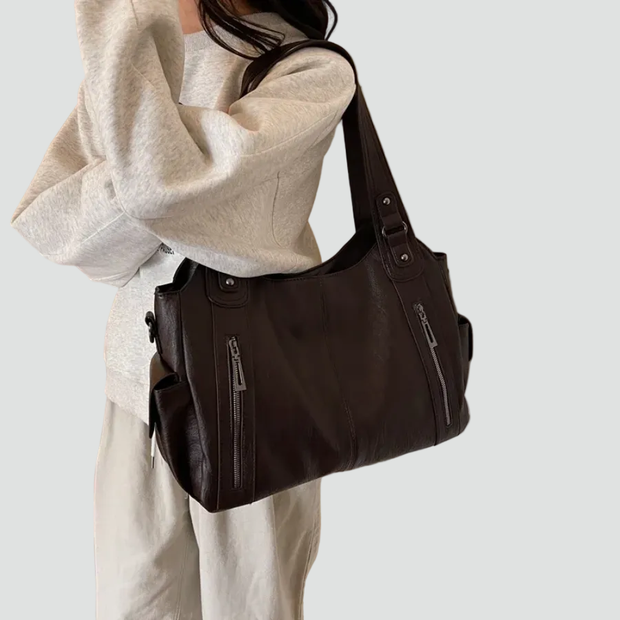 Grand sac femme similicuir bandoulière quotidien bureau voyage