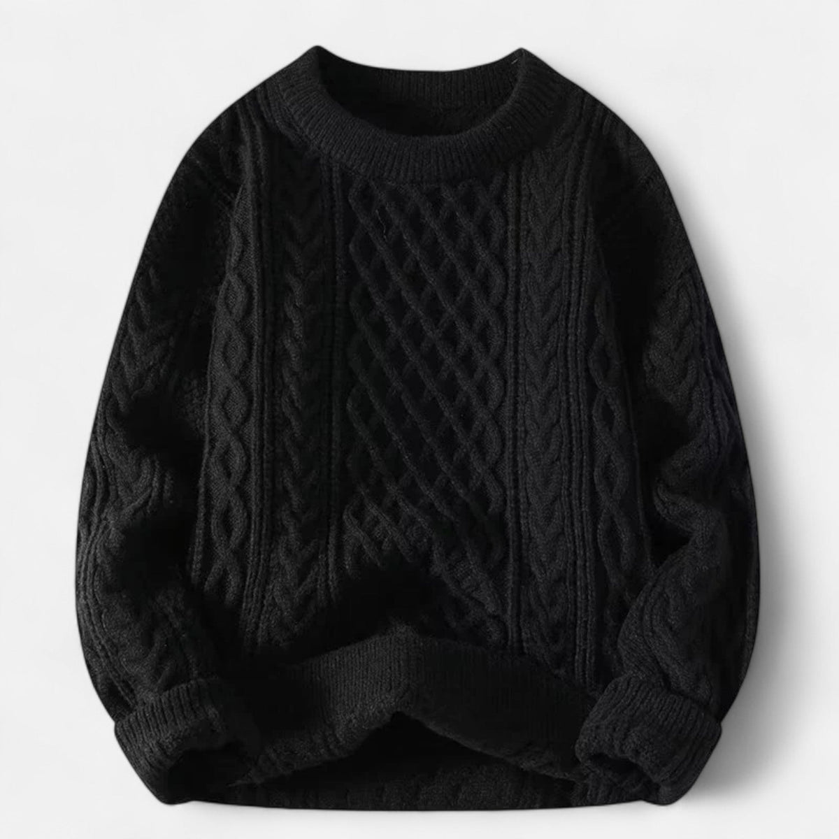 Pull homme laine premium col rond coupe classique élégant