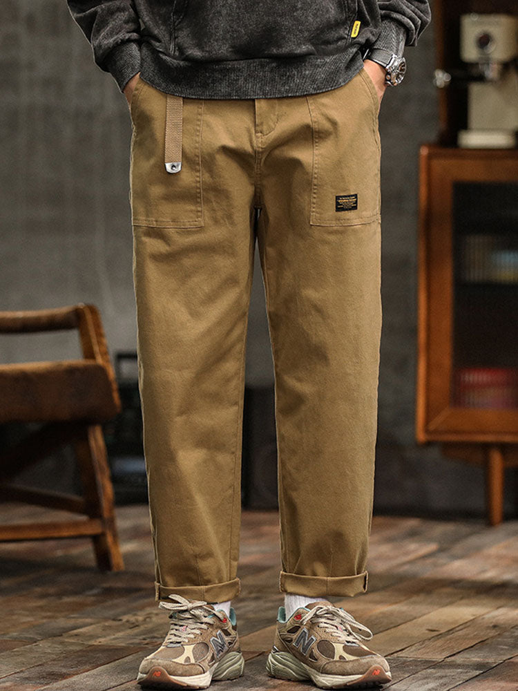 Pantalon cargo homme coton stretch utilitaire coupe modern