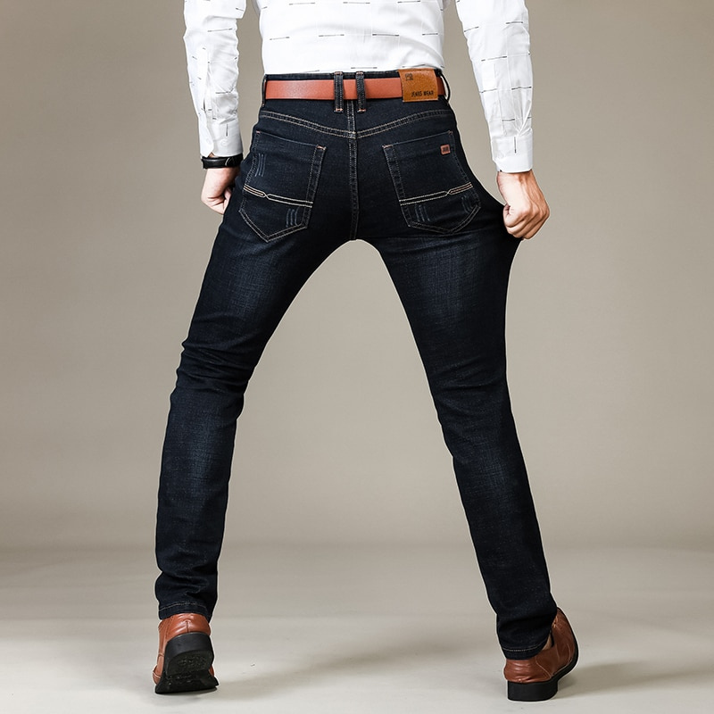 Jean Coupe Cintrée Denim Extensible pour Homme