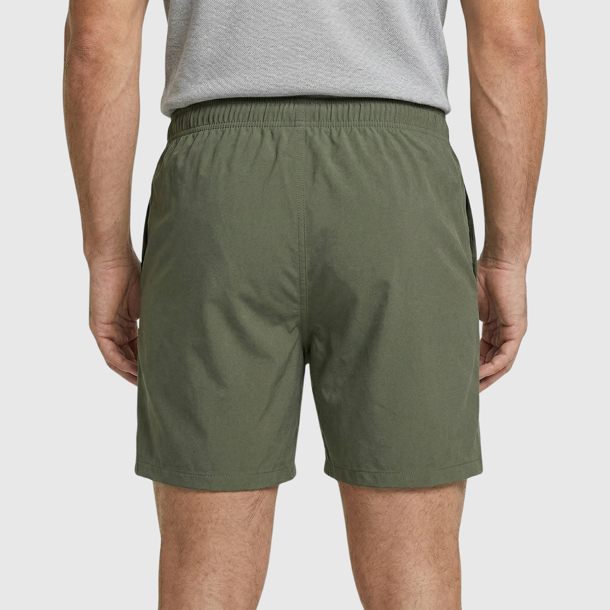 Short de bain homme séchage rapide taille élastique avec cordon et poches