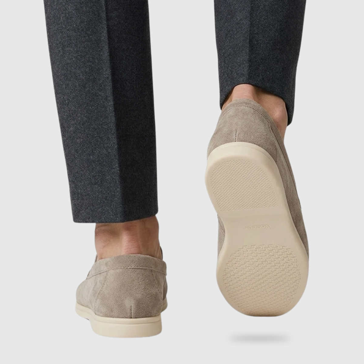 Mocassins homme daim à enfiler semelle souple style casual élégant