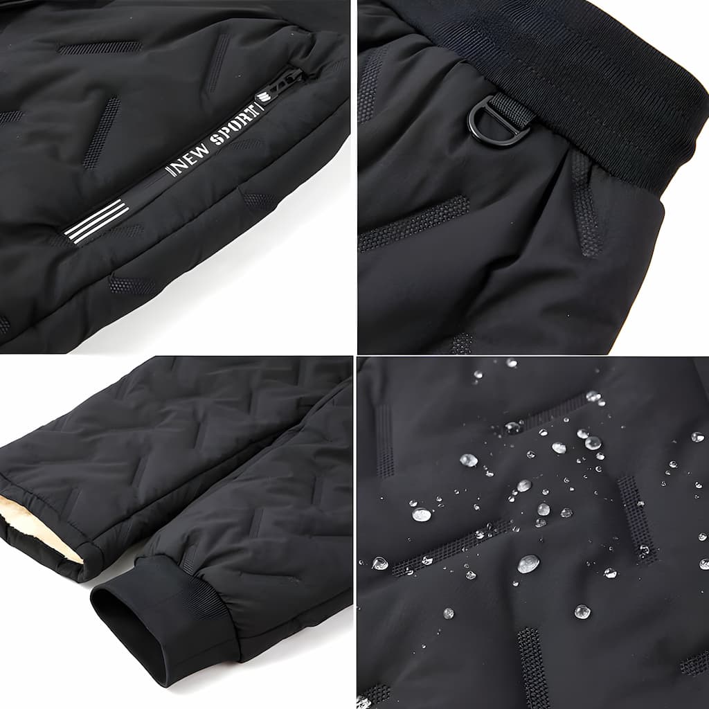 Women's waterproof fleece-lined thermal pants with pockets, Leila
