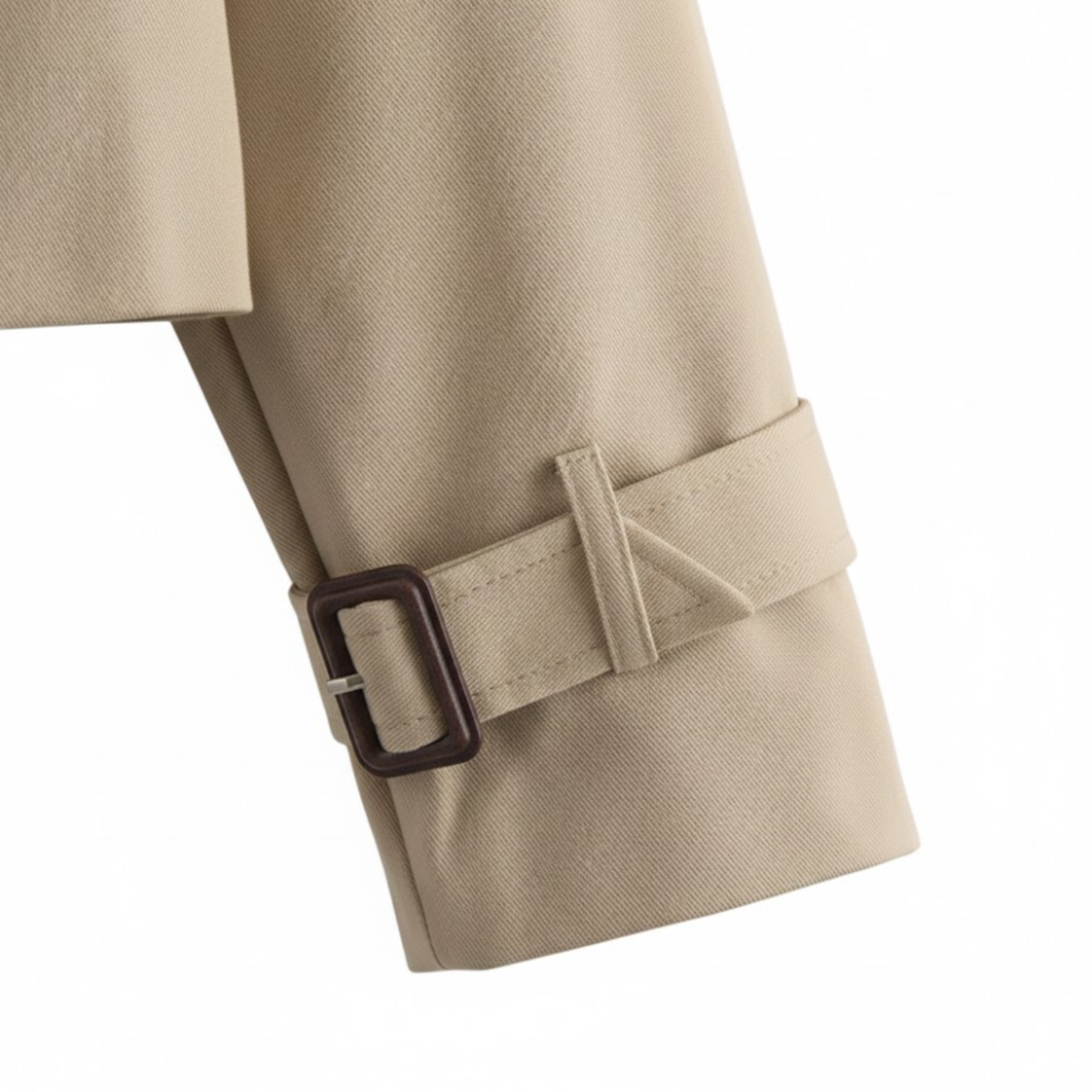 Trench Court Double Boutonnage Col à Revers pour Femme
