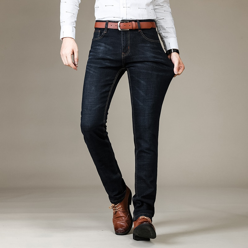 Jean Coupe Cintrée Denim Extensible pour Homme
