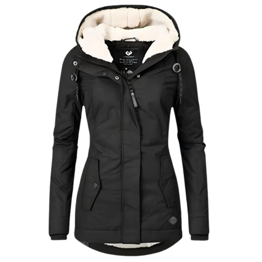 Lightweight all-season waterproof women's hooded parka