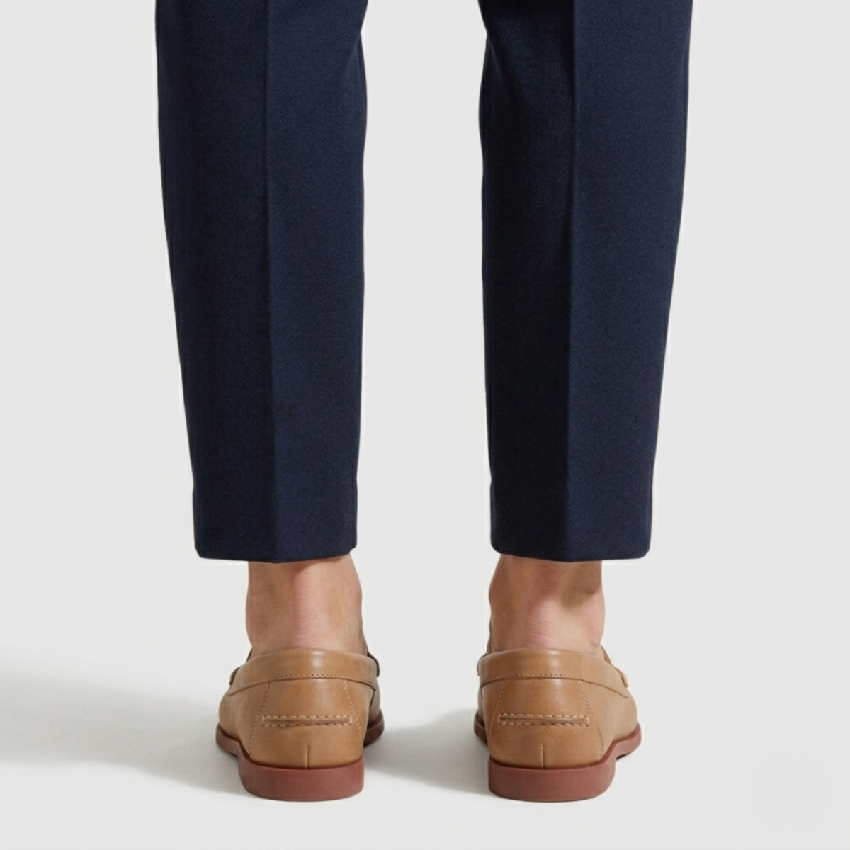 Mocassins femme classiques sans lacets couture apparente
