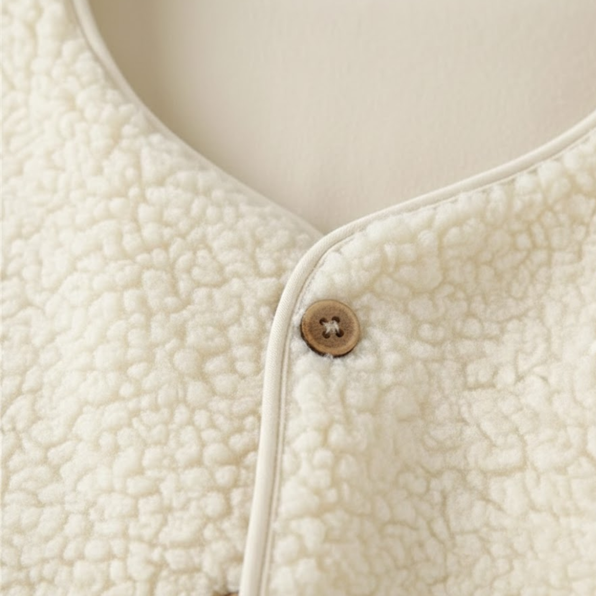 Gilet femme polaire teddy sans manches coupe ample chaud