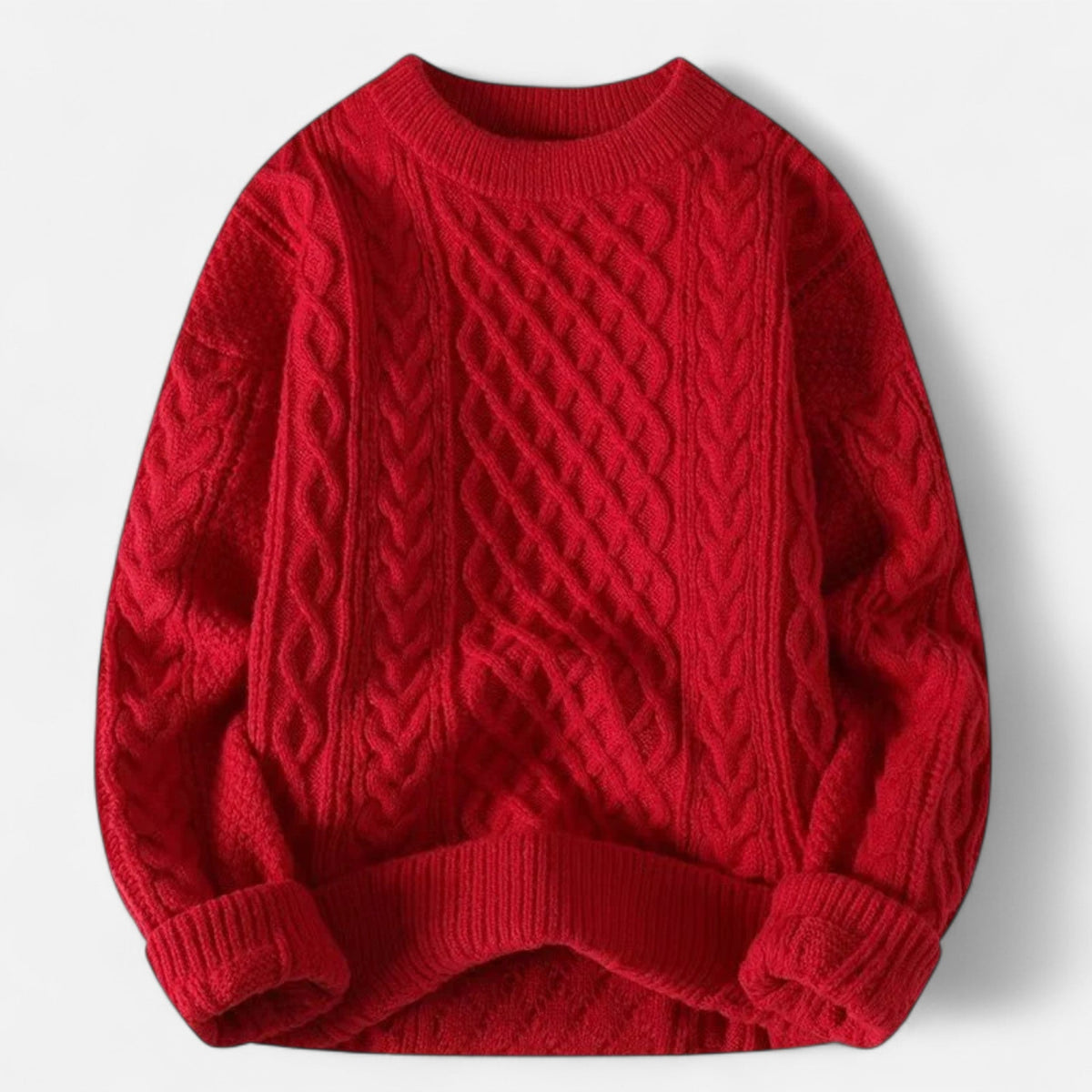 Pull homme laine premium col rond coupe classique élégant