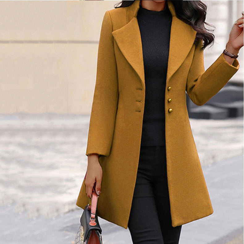 Manteau femme coupe tailleur artisanat italien premium