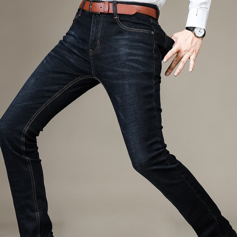Jean Coupe Cintrée Denim Extensible pour Homme
