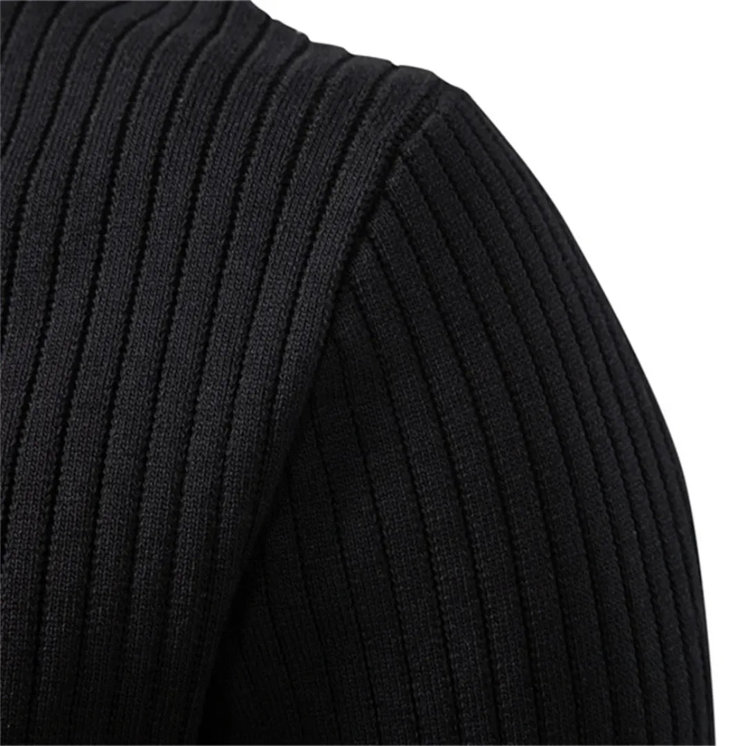 Pull homme col rond boutonné usage quotidien confort smart