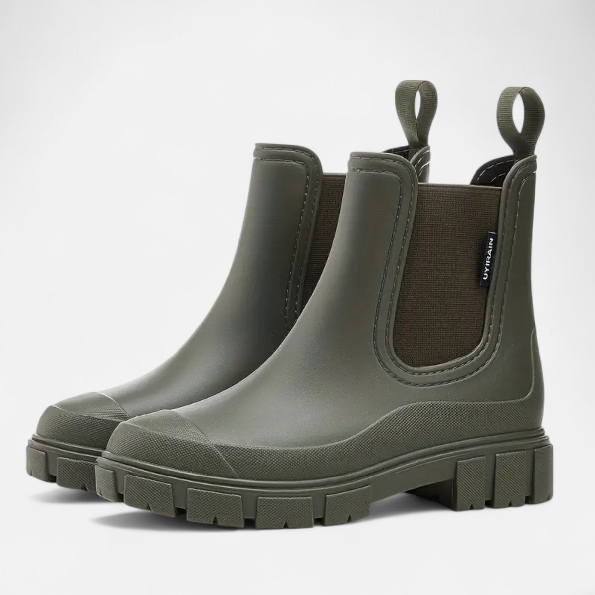 Botas de lluvia impermeables para mujer, elegancia clásica e intemporal