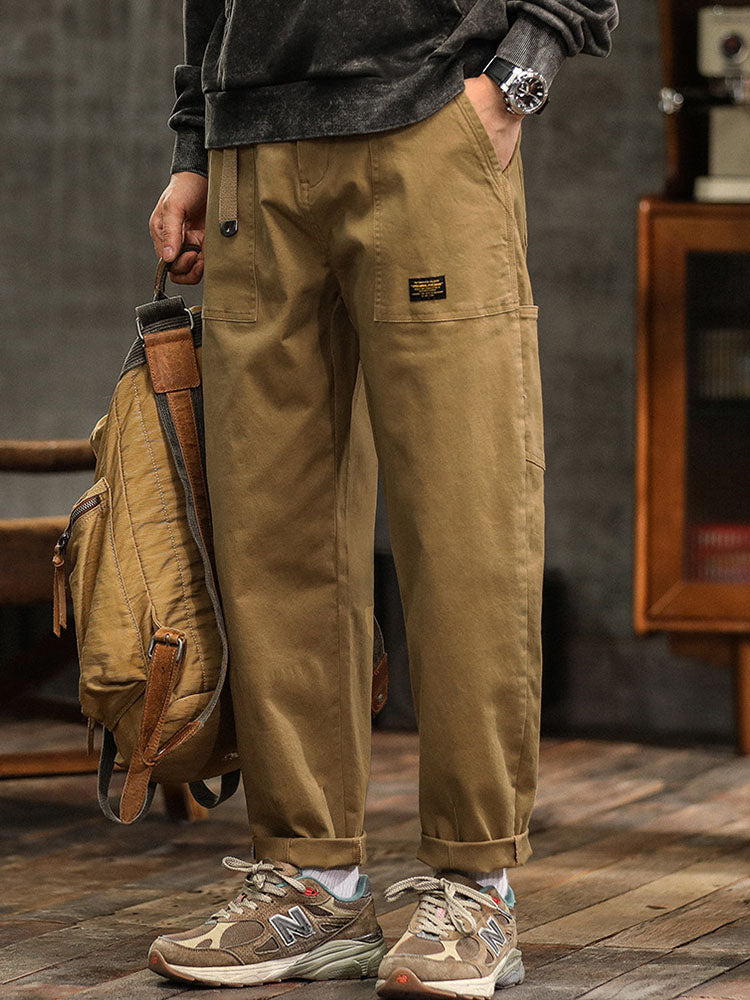 Pantalon cargo homme coton stretch utilitaire coupe modern