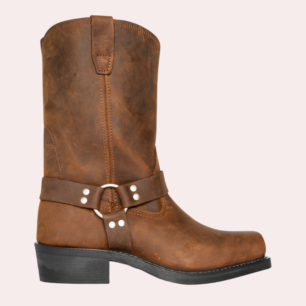 Pánské westernové boty z patinované kůže, autentický rodeový styl