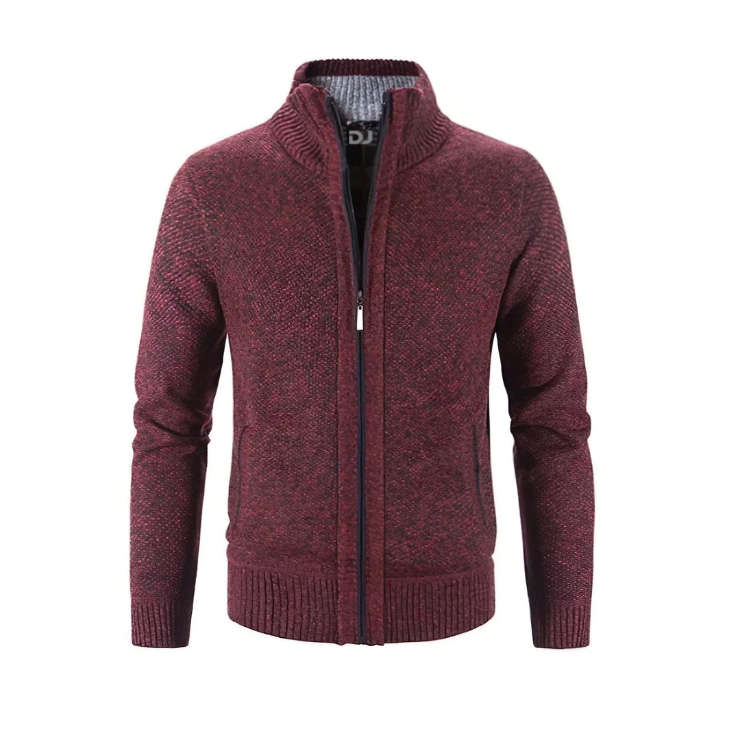 Cardigan zippé homme regular fit maille douce et chaude