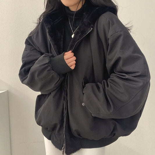Elegant, tailored-fit double-layer winter women's jacket