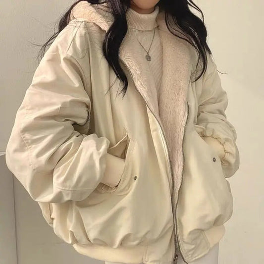 Elegant, tailored-fit double-layer winter women's jacket