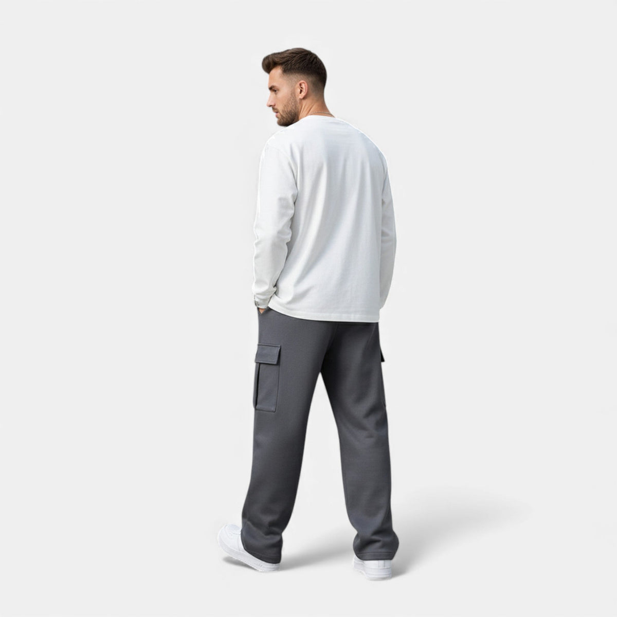 Jogger cargo homme coupe large streetwear décontracté confort