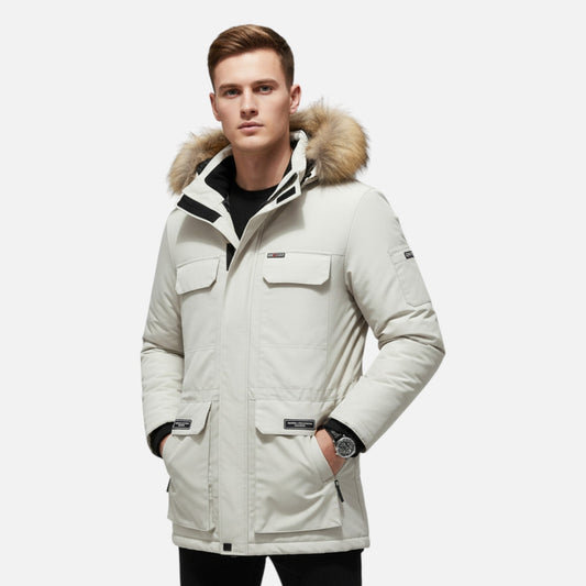 Parka homme duvet hiver capuche doublure polaire Ancienne Monde