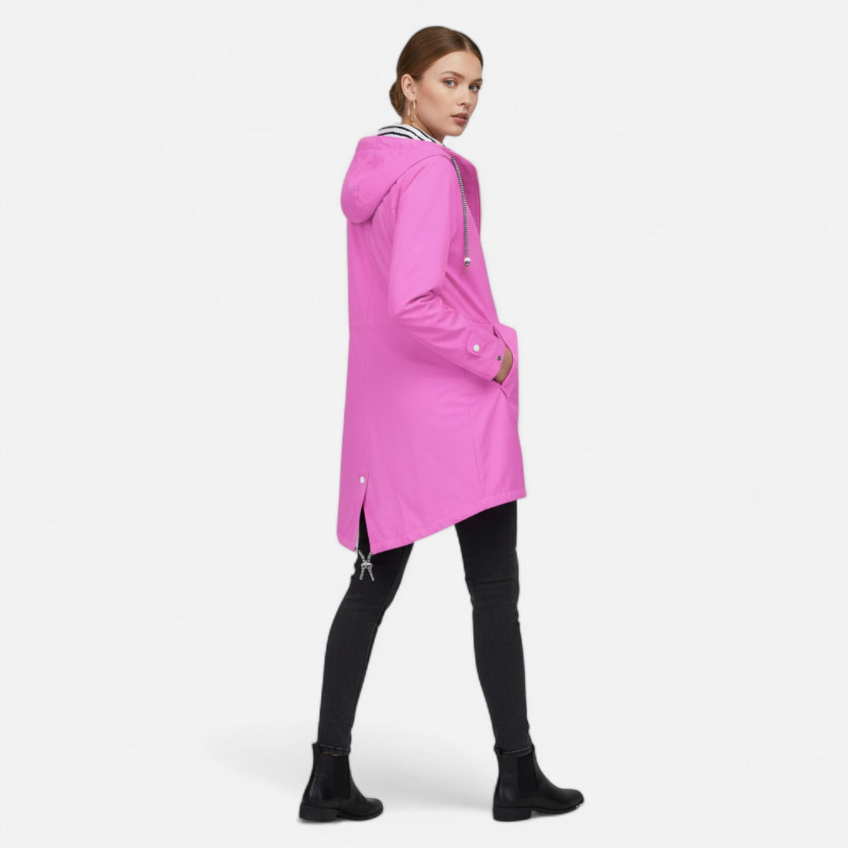 Veste femme imperméable waterproof coupe soignée mi-saison