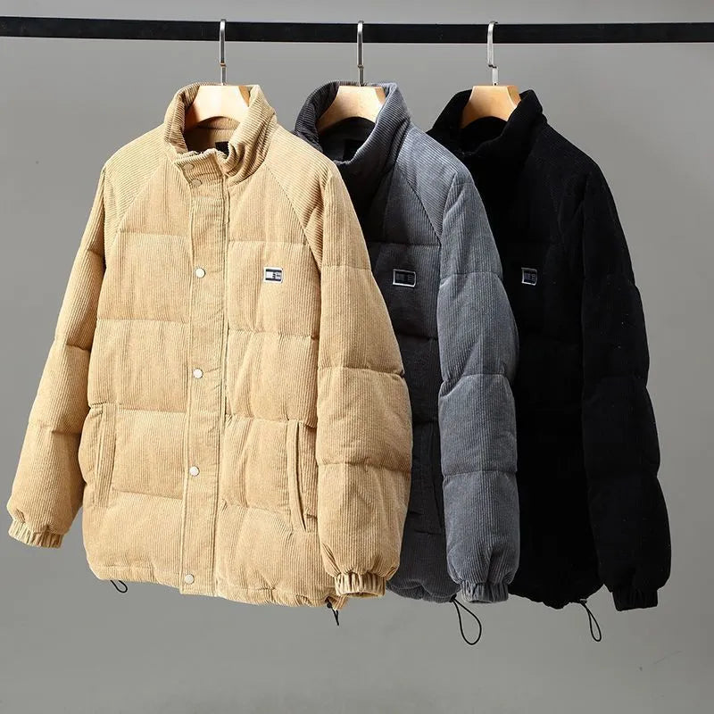 Veste homme velours côtelé coupe soignée automne hiver