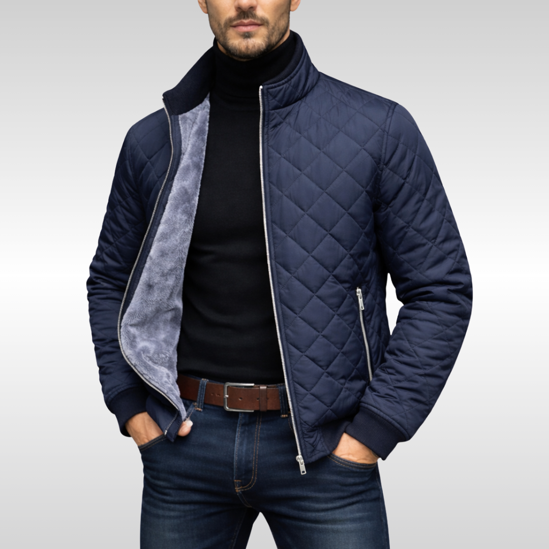Veste matelassée homme chaleur fiable coupe classique
