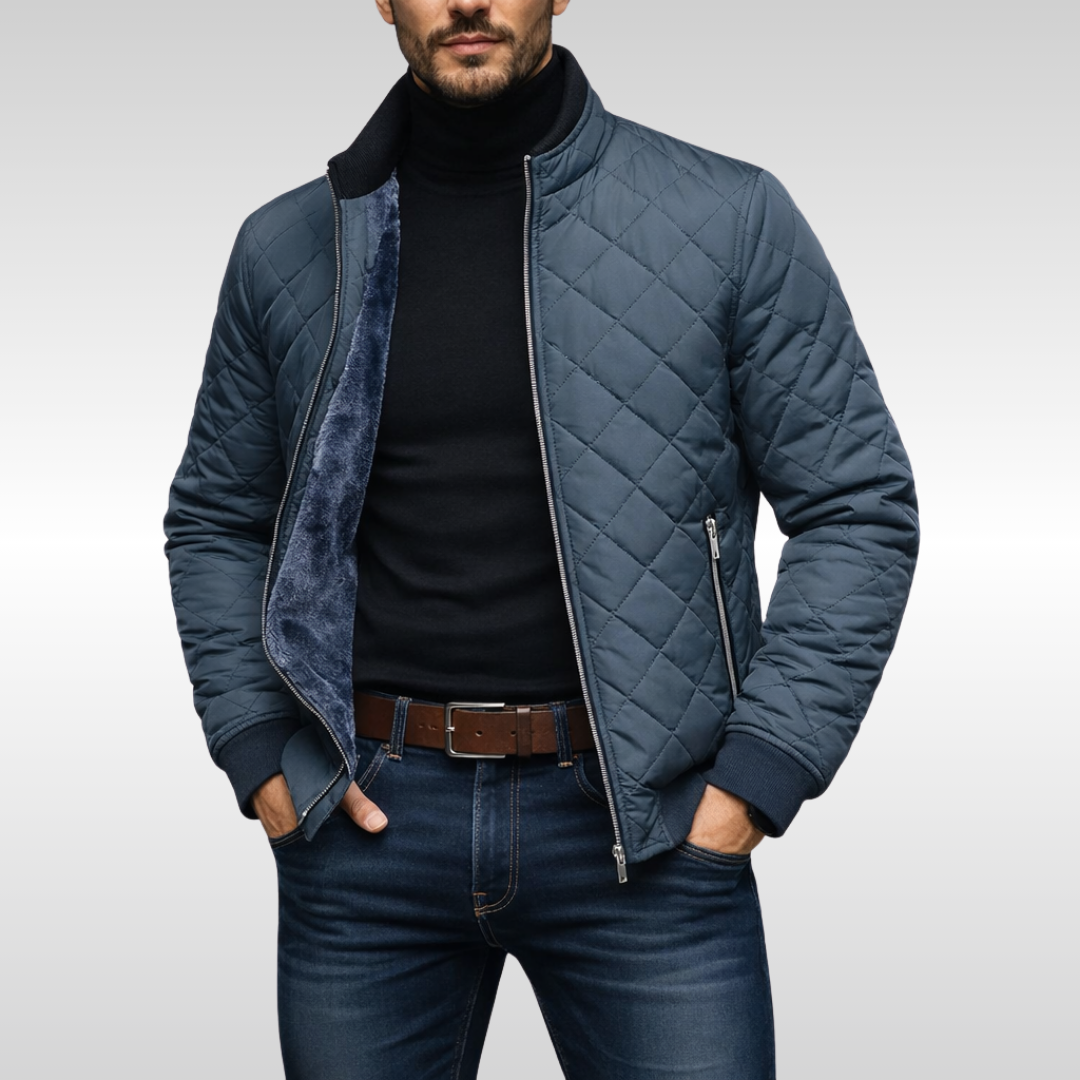 Veste matelassée homme chaleur fiable coupe classique