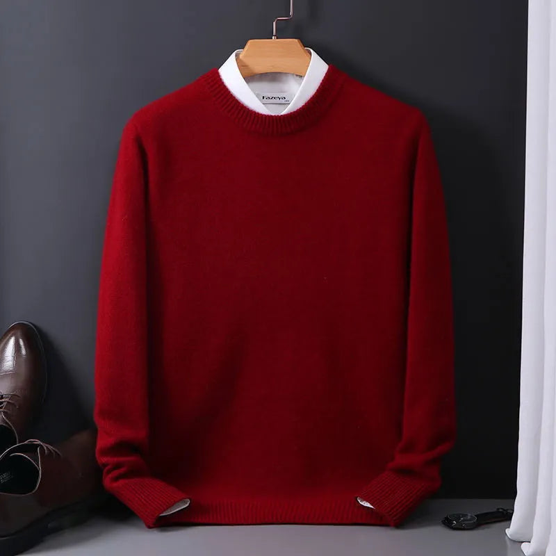 Pánský kašmírový svetr Oliver, elegantní klasický střih a luxusní provedení